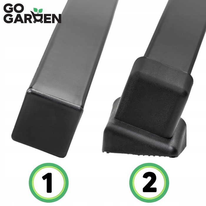 Стійка для гамака Go Garden металева, чорна, двомісна 2в1