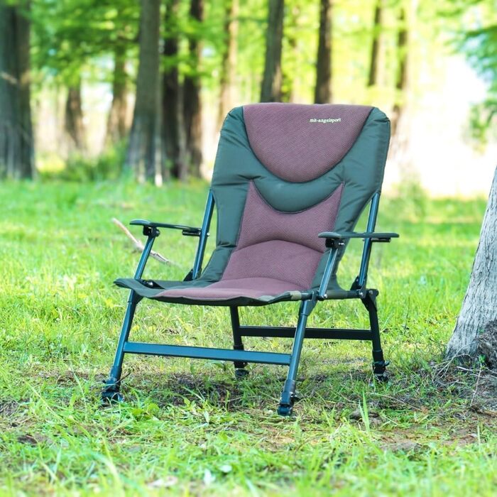 Крісло для риболовлі MK Angelsport 5 Seasons Pro Carpchair – зручне, розкладне, регульоване, до 130 кг