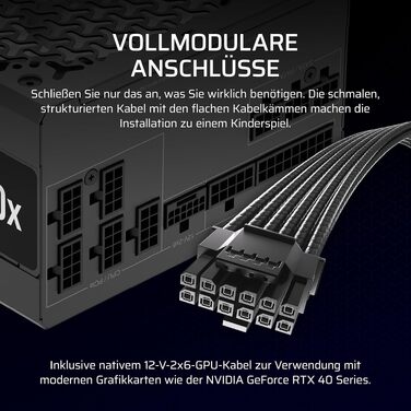 Блок живлення Corsair RM850x (2024) 850W, повністю модульний, ATX 3.1, PCIe 5.1, низький рівень шуму, чорний