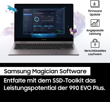 SSD Samsung 990 EVO Plus 1TB NVMe M.2 PCIe 4.0/5.0 - для геймінгу та графіки