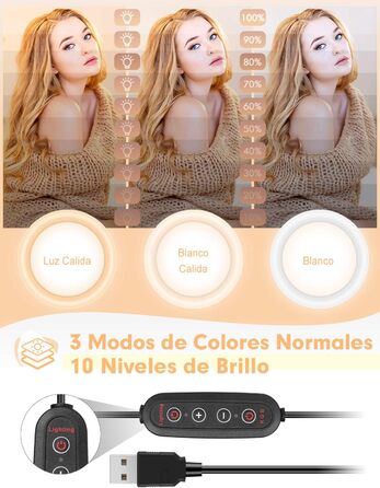 Кільцеве світло YISSVIC 25.4 см (10 дюймів) зі штативом та пультом, 168 LED, 3 режими світла та 26 RGB, для фото та відео, TikTok, YouTube, селфі