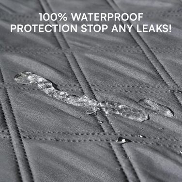 Водонепроникний килимок для собак Luciphia з антиковзким покриттям, 76 x 178 см (Сірий, 208 x 208 см)