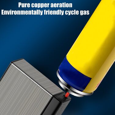 Чохол для сигарет з запальничкою, алюміній, 20 сигарет, USB зарядка (без газу), чорний