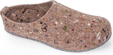 Чоловічі фетрові тапочки ESTRO з фетровою підошвою - теплі зимові тапочки для дому, чоловічі, бежеві (40 EU, широкі)