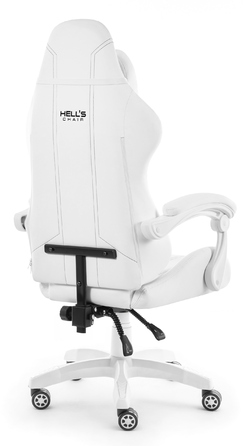 Ігрове крісло HELL'S CHAIR HC-1014 WHITE, біле, екошкіра