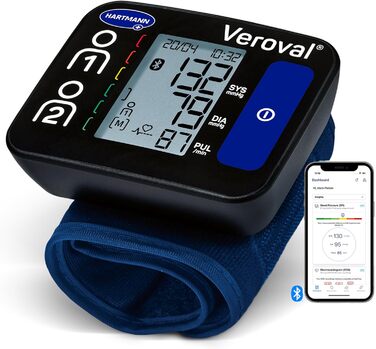 Тонометр Veroval Compact + на плечі, BPU 26: виявлення фібриляції передсердь (AFib), передача даних у додаток, Bluetooth