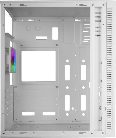 Ігровий корпус Mars Gaming MC-Blaze Mid-Tower ATX, білий, з RGB-підсвіткою, бічним склом та вентилятором 80мм FRGB