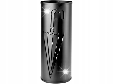 Підставка для парасольок CEDRIC, металева, чорна, 49 см