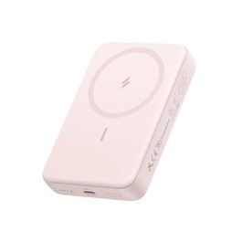 Anker Zolo Powerbank 10000mAh: Магнітний портативний зарядний пристрій 30W для iPhone 15/16/17, AirPods рожевого кольору
