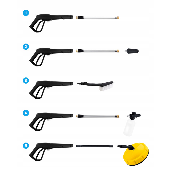 Мийка високого тиску HUMBERG 135 бар, 2500 Вт