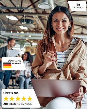 Підкладка для столу MYMIND® 80x40 см - XXL килимок для миші з преміум-шкіри PU, водонепроникна підкладка для дому та офісу, Desk Mat, підкладка для столу в офіс (100x40 см)
