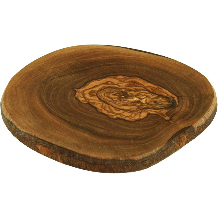 D.O.M.® Rustic Coaster Set, 12-Piece Set made of Olive Wood, e.g. for Glasses