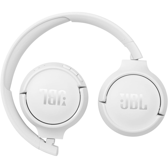 Навушники JBL Tune 510 BT – Bluetooth, бездротові, складні, з функцією гучного зв'язку, сумісні з голосовими помічниками, до 40 годин роботи (білі)