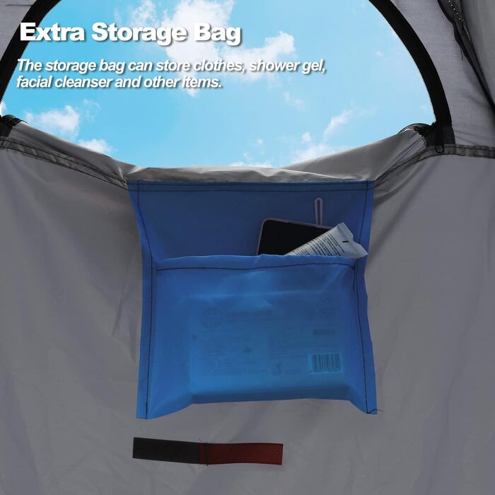 CLIPOP Portable Pop-Up Privacy Tent - Shower, Changing Room for Beach, Camping, Fishing, Hiking - Waterproof, UV Protection, with Carry Bag