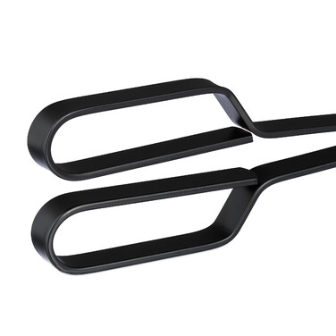 Relaxdays Long Steel Fireplace Tongs