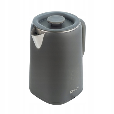 Електричний чайник Asato Pro Hot Grey, 1500 Вт, 1,7 л, сірий