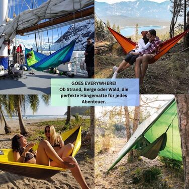Гамак Amazonas Ultra-Light Adventure Coyote - надлегкий двомісний гамак 275x140 см, до 150 кг, зелений (Yellowstone)
