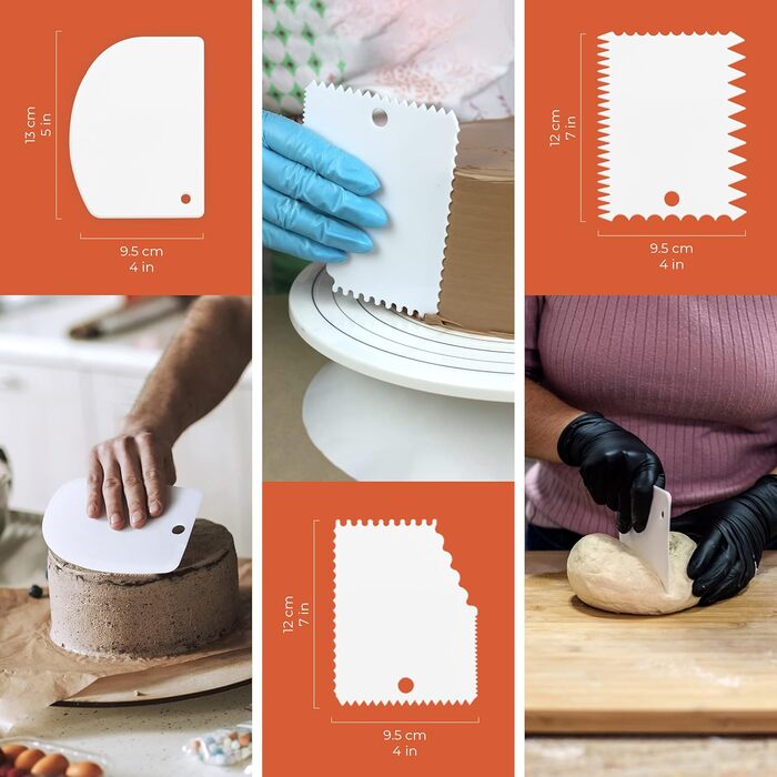 Wenburg Набір для приготування тортів: поворотна платформа, аксесуари (стійка, шпатель, підставка), E-book