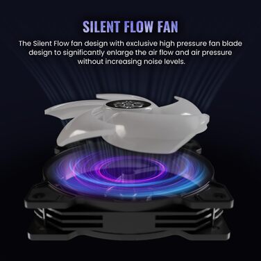 ENERMAX LIQMAXFLO 240 - Рідинний кулер для CPU з RGB підсвічуванням (LGA 1700, 1200, AM5, AM4) - Енермак