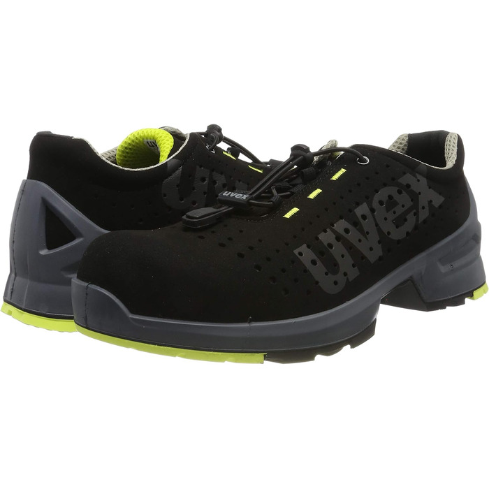 Робочі черевики Uvex 1 - Безпечні черевики S1 SRC ESD - Синій (39 EU, Чорний Lime)