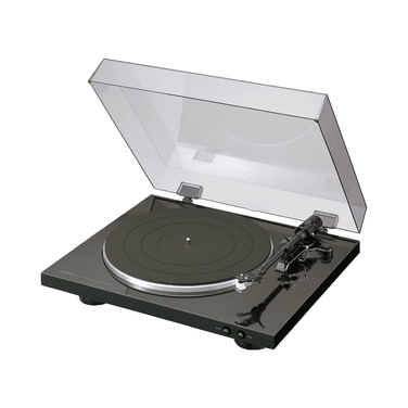 Автоматичний аналоговий вініловий програвач Denon DP-300F, 33 1/3 та 45 об/хв, чорний