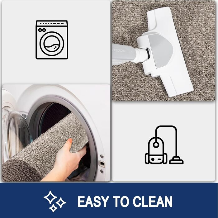 Пристрій для очищення взуття FCSDETAIL: Вбираючий килимок для вхідних дверей та коридору 60 x 90 см, протиковзний та придатний для прання