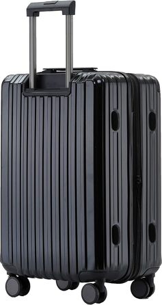 Чемодан з замком TSA, набір валіз, валіза-тролей, жорсткий корпус, чорний (Мітлер)