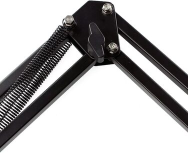 Стійка для мікрофона RockJam MS050 з шарнірною консоллю, компактна, з міцної сталі