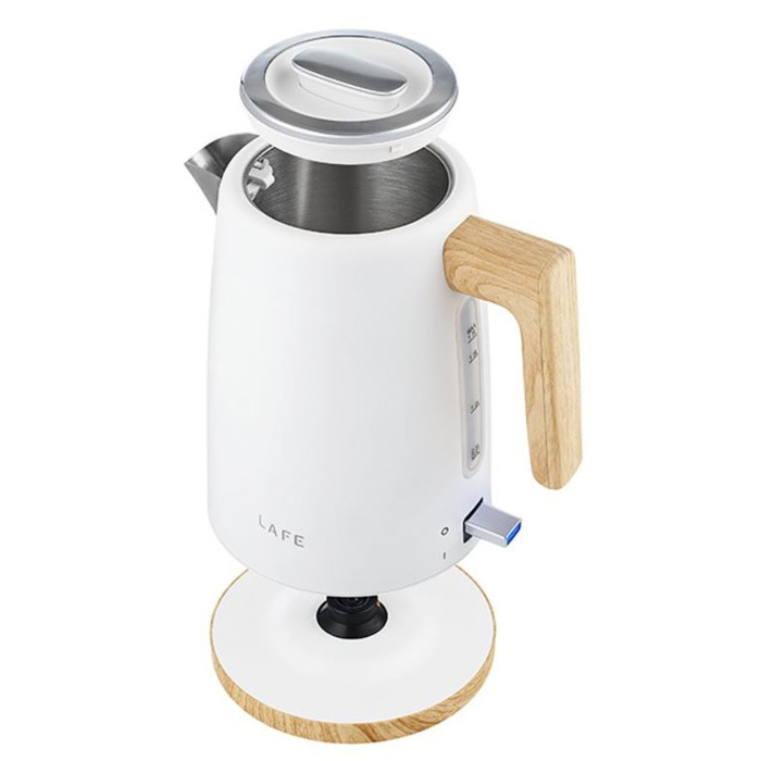 Електричний чайник Lafe Scandi PRO, 2200 Вт, 1,7 л, білий