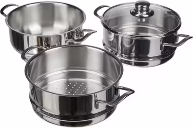 Excelsa Steamer, Stainless Steel, 4-Piece