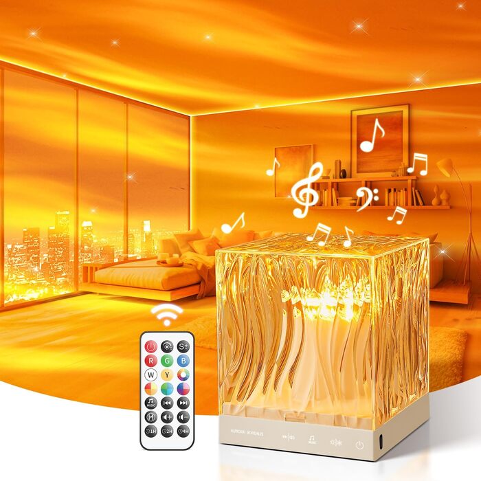 LED Star Projector, Northern Lights Lamp with 18 Lighting Effects, Night Light Sleep Aids, 15 Sound Machine, Northern Lights Lamp Remote Control Timer Star Projector for Kids, Adults, Party & Decor
