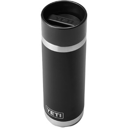YETI Rambler Bottle with HotShot Lid, 18 oz (532 ml) (Black)