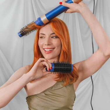 Фен-щітка Cecotec AirGlam Blue 12in1: 12 насадок, Coanda CeramicCare, 1400W
