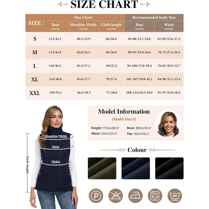 Жіноча степкова жилетка Tuopuda з капюшоном, флісова підкладка, тепла зимова куртка без рукавів, термо жилетка з коміром-стійкою, на блискавці, осінь/зима (темно-синій, XXL)