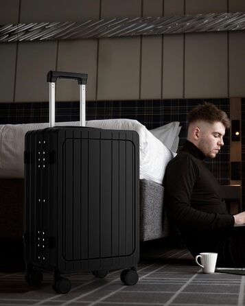 Чорний валіза-ролер Sea Choice з відділенням для ноутбука 15.6