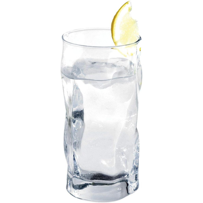 Bormioli Rocco 340360 Sorgente Highball Glasses, 450ml, Glass, transparent, set of 6