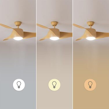 Стельовий вентилятор Cecotec EnergySilence Aero 5290 132 см з LED підсвіткою та пультом ДУ (Whitewood)