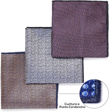 Набір краваток для чоловіків 3 шт. + 3 кишенькові хустинки | Подарунковий бокс для чоловіків | Класичний тауновий колір