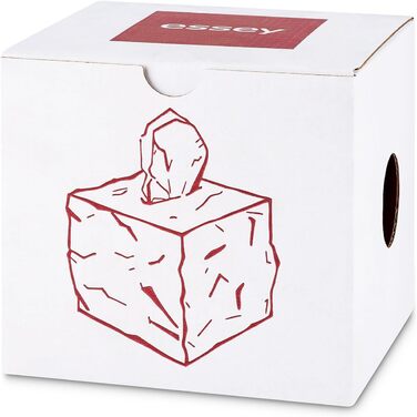 Essey Cosmetic Tissue Box Wipy Cube I, square tissue box dispenser, design tissue box, 13x13x13 cm