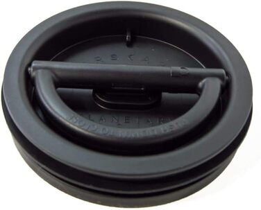 Airscape Coffee Storage Canister (1.1 kg dry beans) – Large Kilogram-Sized Container, Patented Airtight Lid Pushes Air Out to Preserve Food Freshness (black)