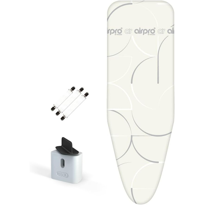 Airpro by Widex 6-Layer Ironing Board Cover for Steam Irons - XL Size, Universal, Max 125x50 cm - No More Water Under the Ironing Board - Irons Up to 50% Faster - Made in Europe Circle Parts XL