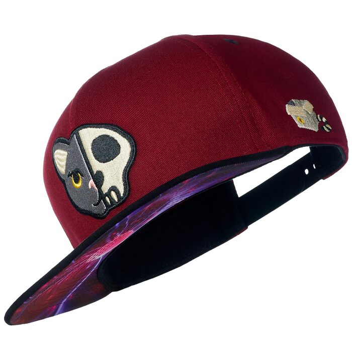 Кепка бейсболка Snapback Cadency® унісекс, бордова, регульований розмір