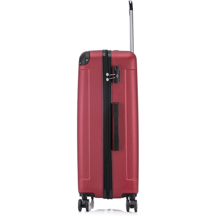 Чемодан Flexot® F-2045: набір з 3 шт., ручна поклажа, валіза на колесах, ручна поклажа (XL, рубіново-червоний)