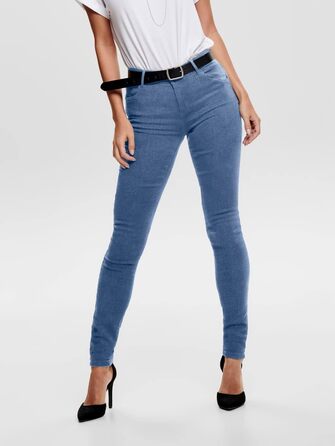 Джинси скінні жіночі ONLY Paola HW Sk DNM Azgz878 Noos, середній блакитний денім (S / 32L)