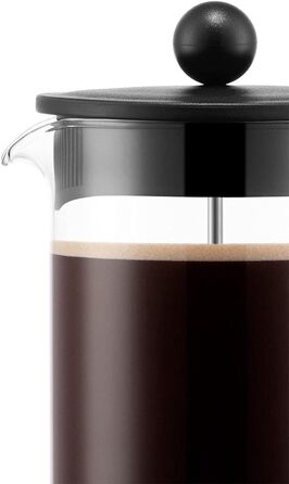 Френч-прес Bodum BRAZIL 1 л, нержавіючий фільтр, чорний, 3 чашки