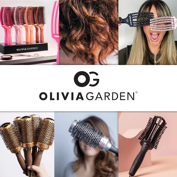Щітка для волосся Olivia Garden iDetangle для густого волосся, Paddle, Memory Flex, для щоденного розчісування