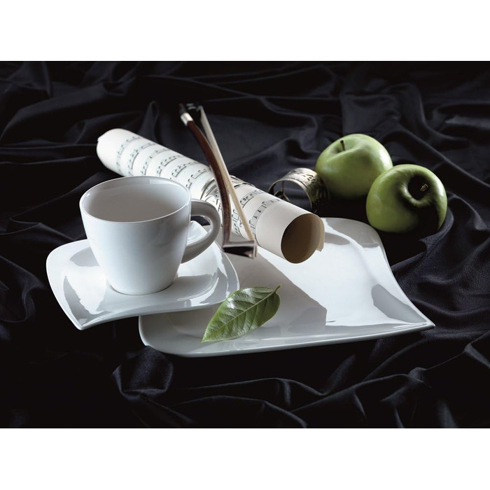 Набір посуду MÄSER Kombiservice LA MUSICA, 30 предметів, порцеляна, слонова кістка, білий