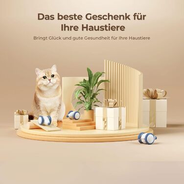 Cheerble Wicked Mouse – електрична іграшка для котів, USB-зарядка, LED, інтерактивна, синя