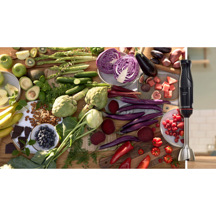 Занурювальний блендер Bosch MSM4B624, 1000 Вт, чорний