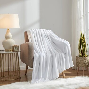 Плед KMUSET з мікрофібри, білий, 152x183 см